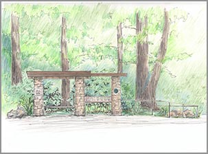 April Carder Watercolor - Welcome Center